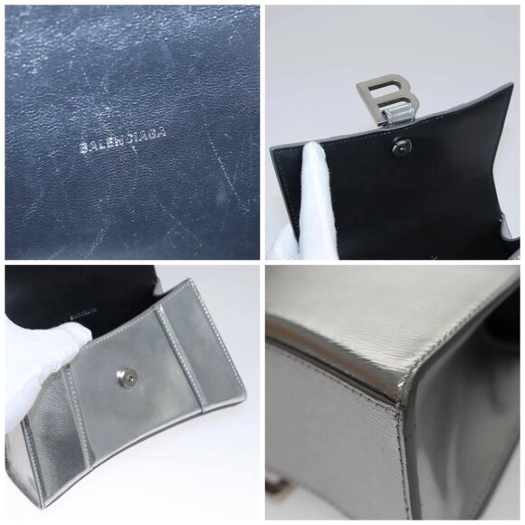 BALENCIAGA Hand Bag Leather 2way Silver - Picture 12 of 15